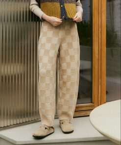 Raven Knit Trouser, Cream