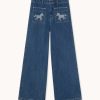 Embroidered Horse Jeans