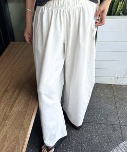 Bare Pants, White Cotton