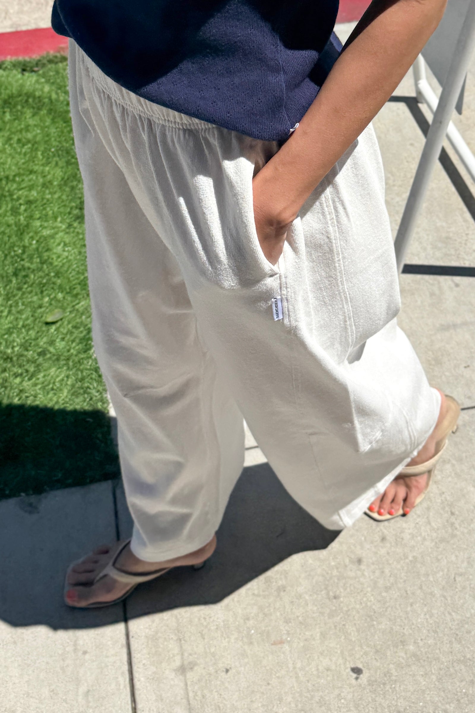 Bare Pants, White Cotton - Image 2