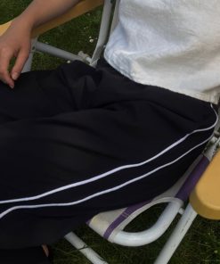 Jules Pant, Black with White Piping