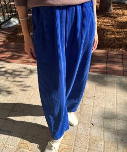 Soft Corduroy Arc Pants, Cobalt